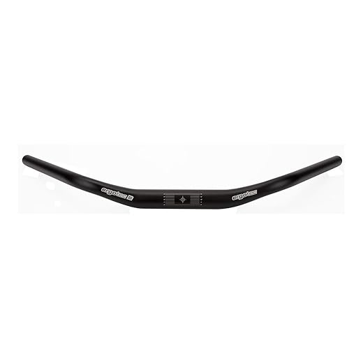 Ergotec Handlebar, 31.8mm, for City Trekking Bikes, 610mm Width, 32mm Rise, 193mm Grip Length, 45° / -19° Back & Up Sweep, Black Sandblasted, Safety Level 5