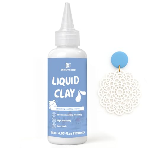 INNOVAYOU 120ml White Liquid Polymer Oven-Bake Clay Baking Molding Very for DIY Decorations Jewelry Toys Household Items