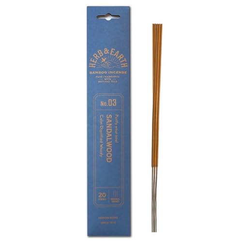 Herb & Earth Bamboo Incense, Sandalwood