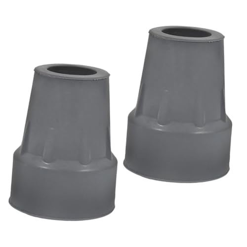 ERINGOGO 2pcs Anti-Slip Crutch Foot Pads Padding for Crutches Feet Caps Pads for Underarms Gray