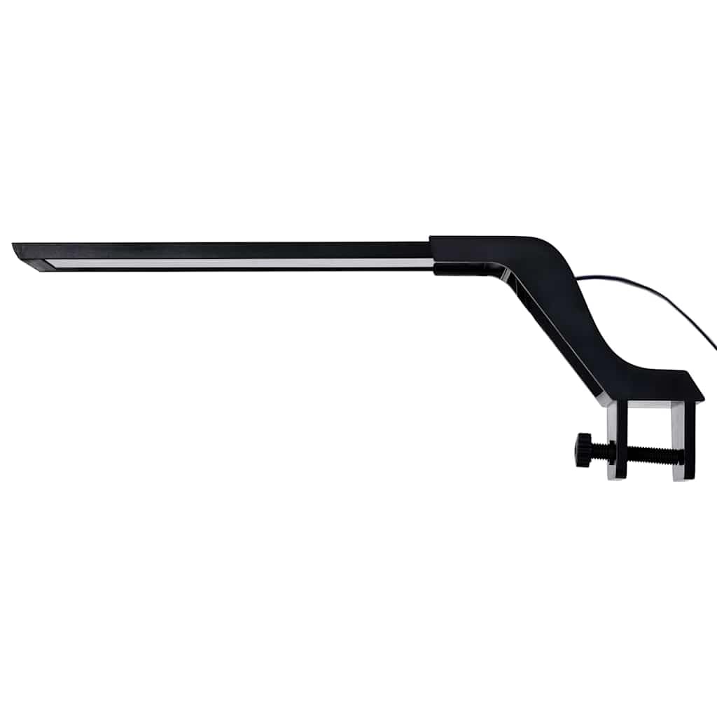 Lampe LED Aquarium avec Pince Aluminium 25-45 cm Bleu Blanc, éclairage dimmable Jour Nuit, pour Eau Douce et mer, Rampe LED réglable pour Plantes et Poissons
