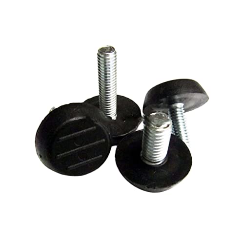 PXAMORTEL Soporte de Goma antivibraciones, Paquete de 4 Casquillos de espárrago M6/M8 x 15-25 mm, 23 mm, Deslizadores niveladores for Patas de Muebles, aislador roscado(M8x25mm)
