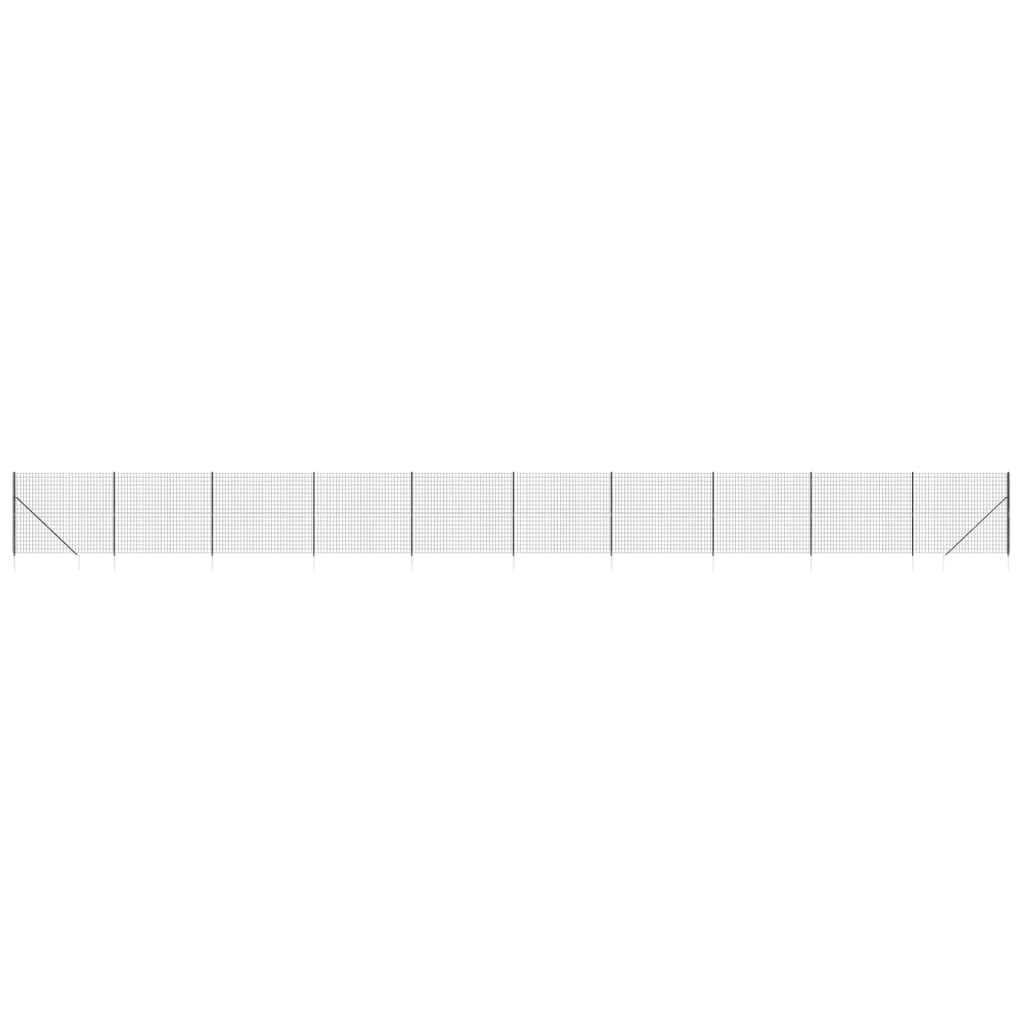 ZEYUAN Cerca de Alambre con Pinchos de Anclaje Gris Antracita 1,4x25 m, Malla Metalica, Malla Alambre, Alambre para Conejos, Vallas De Obra, Mallas para Gallinero - 154267