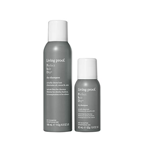 Living Proof Perfect Hair Day (PhD) Dry Shampoo Full and Travel Size Duo Bundle - Dry Shampoo - Cleaner Hair - Full and Travel Size - Vegan and Cruelty Free Haircare