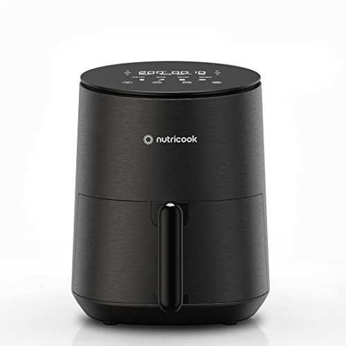 Nutricook Air Fryer Mini, 1500 Watts, Digital Display, Tempered Glass