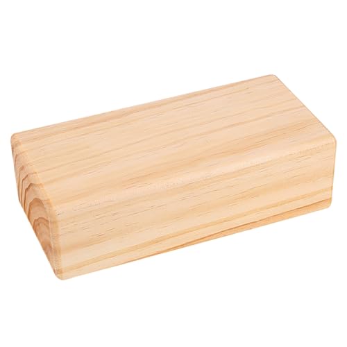 BRIGHTFUFU Lightweight Yoga Blocks Solid Wood Comfortable Non-slip Yoga Props for All Levels