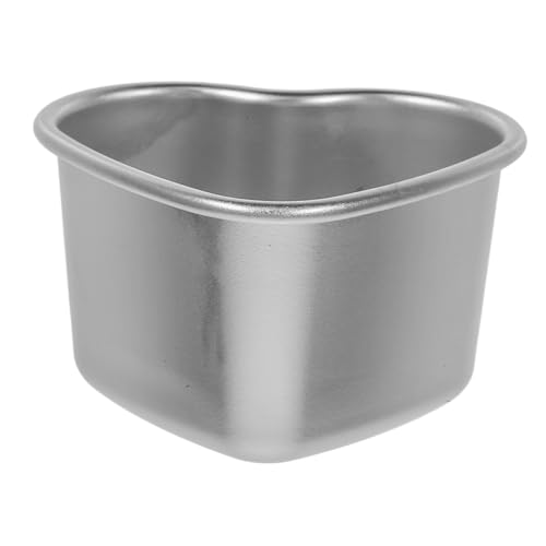 Baluue ハート型ステンレス製小皿 調味料ディップ皿 バーベキュー用ソーストレイ ピクニック対応簡単洗浄 前菜やスナック用ソース皿