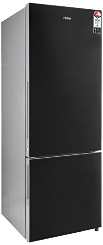 Image of Haier 320 L 3 Star Frost Free Double Door Refrigerator(HRB-3404PKG, Black, Bottom Freezer)