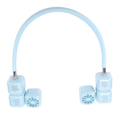 Ventilador de cuello para exteriores Demeras recargable en verano azul cielo 8