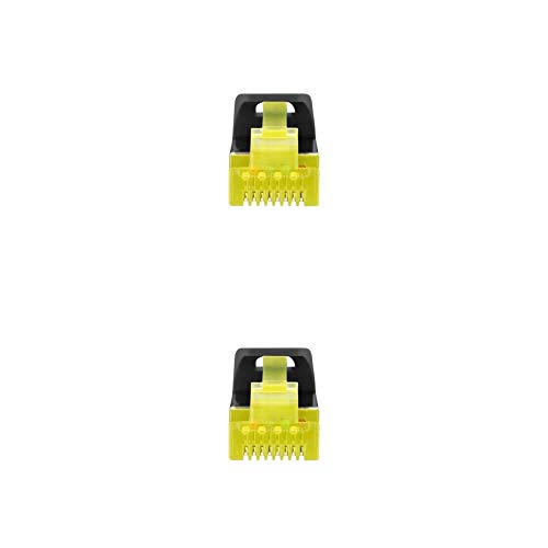 NANOCABLE 10.20.1900-L30-BK - RJ45 LSZH CAT.6A SFTP AWG26 Network Cable, Black, 30 cm, Black/White - Image 3