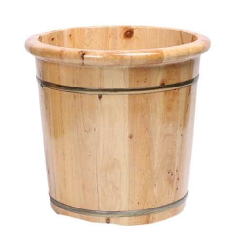 Baño de pies de madera para masaje y spa