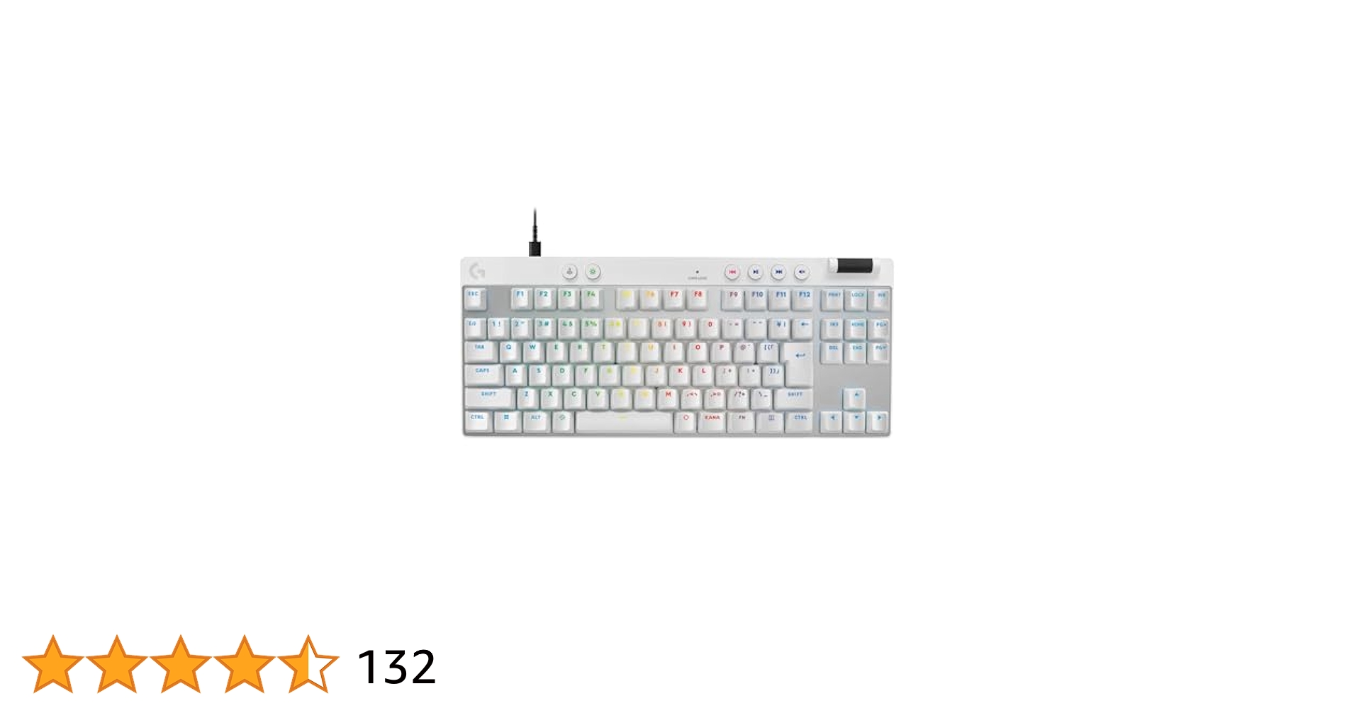 【美品】 ロジクール ゲーミングキーボード ホワイトG-PKB-TKL-RTWH ゲーミング キーボード LogicoolG PRO X TKL ホワイト G-PKB-TKL