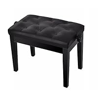 Amazon.co.jp: ピアノ 椅子 高さ調整可能 白 黒 高低自在椅子