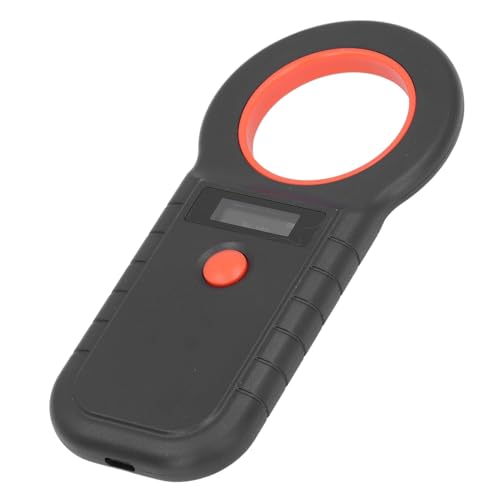 Scanner de microchip para animais de estimação, leitor de microchip RFID recarregável EMID, 134,2 kH
