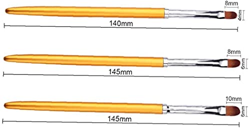 U-M 3 Teile/Satz Nail Art Liner Pinsel Malpinsel Acryl Nagelpinsel Stift Set Nagellack Applikator DIY Nagelwerkzeuge für… – Bild 6
