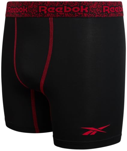 Reebok Boys Boxer Briefs - 3 Pack Soft Comfort Stretch Performance Boxers with No Fly Pouch - Breathable Underwear for Boys4