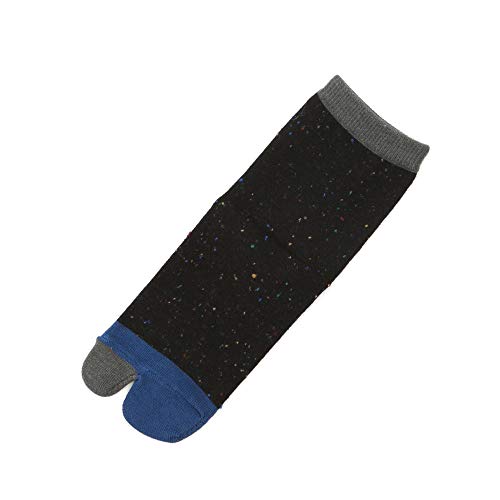 [靴下屋]クツシタヤ キッズネップカラフル足袋ソックス16～18cm 日本製 タビ 靴下 ブラック