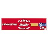 Barilla Pasta Al Bronzo Spaghettoni mit Bronze-Matrizen geformt, für intensive Rauheit, 100% hochwertiger Hartweizen, 400g