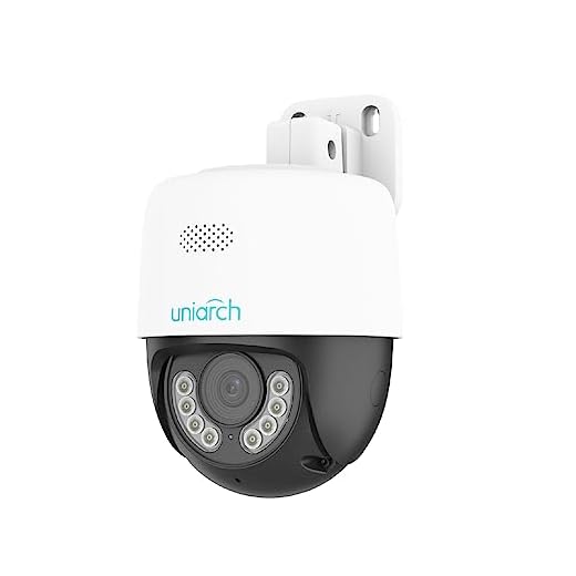 Uniarch 3MP PoE Outdoor Security Camera, Pan Tilt, Outdoor PT Camera with Motion and Sound Detection, 30m Colored Night Vision and 24/7 Continuous Recording, Two-Way Audio, IP66 Waterproof