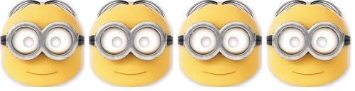 Procos Lot de 6 masques Lovely minions Jaune 55793