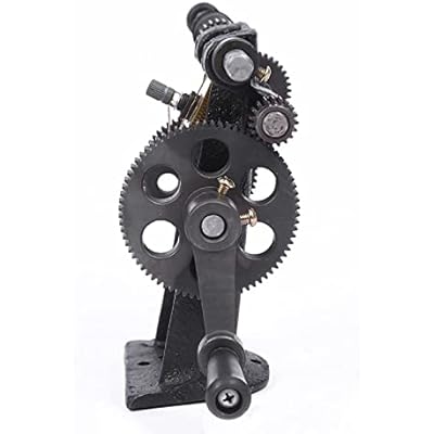 Qiilu Manual Coil Winding Machine with Counter for Industry Use - Small Motor Coil Winder Featuring Adjustable Speed Ratio and Easy Operation