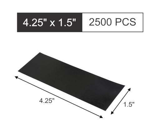 Gmark Paper Napkin Band Box of 2500 (Black), Paper Napkin Rings self Adhesive GM1049