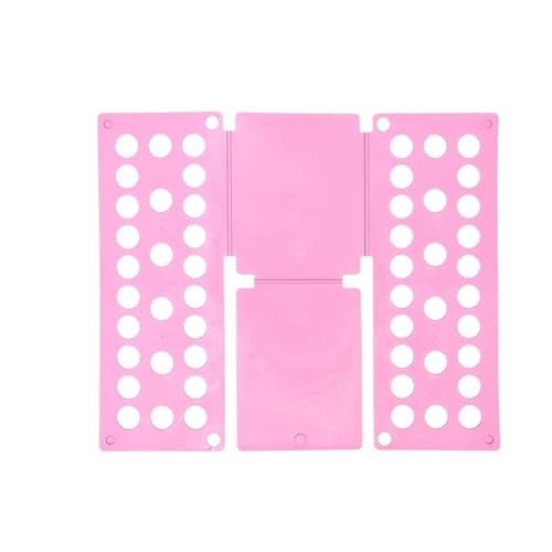 Doblador de ropa en forma de T, Tabla for doblar ropa multicolor(Roze)