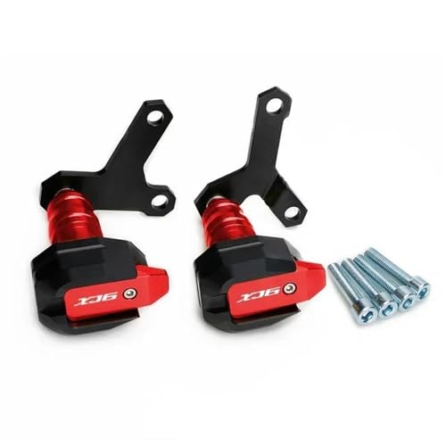Sturzschutz Motorrad-Motorschutz, Sturzpads, Sturzpads Für Yamaha XJ6 Diversion, XJ6N, XJ 6 6N Absturzsicherung Frame Sliders(ROT)