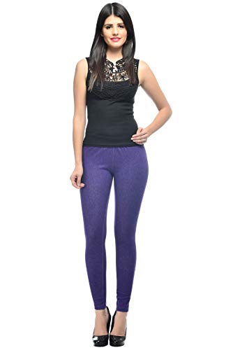 Image of Frenchtrendz Women's Slim Fit Mid Rise Stretchable Cotton Modal Spandex Jegging Pull On