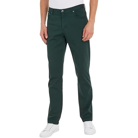 Tommy Hilfiger Men's Denton Stretch Jeans, Green Cover