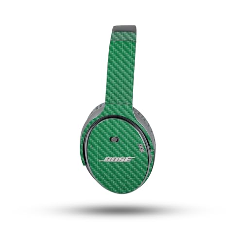 Image of MightySkins Carbon Fiber Skin Compatible with Bose QuietComfort 35 II Headphones - Alligator | Protective, Durable Textured Carbon Fiber Finish | Easy to Apply, Remove, and Change Style