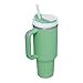 STANLEY Quencher H2.0 Tumbler with Straw 40 oz | Flowstate 3-Position Lid | Cup Holder Compatible for Travel | Insulated Stainless Steel Cup | BPA-Free | Jade