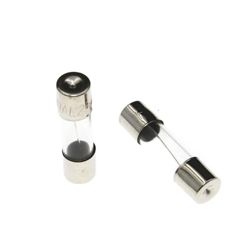 KNIUWMBMH 10pcs/lot One Sell 5 * 20mm 6 * 30mm Fast Blow Glass Tube Fuses 5x20 6x30 Mm 250V 0.5 1 2 3 4 5 6 8 10 15(5x20mm,0.5A)