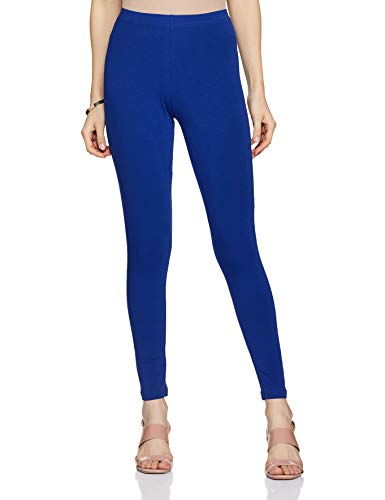 Image of GO COLORS Soft Cotton Stretch Ankle Length Leggings for Women | Breathable
