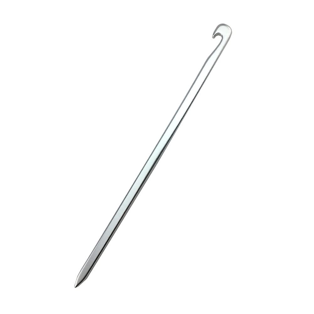 Piquets de Tente 10 pièces Piquets de Tente en Alliage d'aluminium Clou carré Ultraléger 16 cm, Piquets de Tente en métal/Accessoires de Tente pour Le Camping, la randonnée, la randonnée (Couleur: A