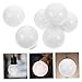 PLAFOPE 6pcs Fog Globe Lampshade for Led Bulbs White Spherical Light Diffuser Easy Installation Heat Resistant Round Ball Cover for Light Distribution