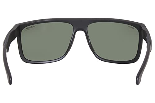 Carrera Men's CARDUC 011/S Polarized Rectangular Sunglasses, MATTEBLACK, 61mm,15mm + 14