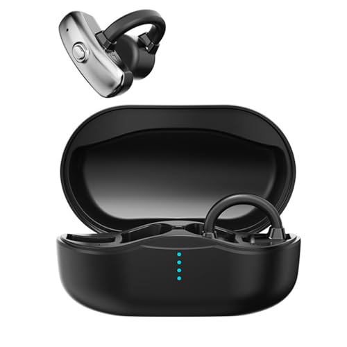 Auriculares inalámbricos Bluetooth con conducción ósea abiertos miniatura 1