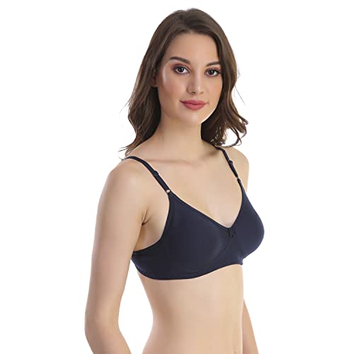 Image of Cotton Blend Seamless Bra for Womens