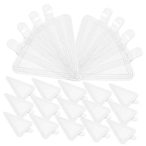 VERDANVERSE 100pcs Cake Display Bases Handles Plastic Mousse Cake Boards for Baking Wedding Party Supplies