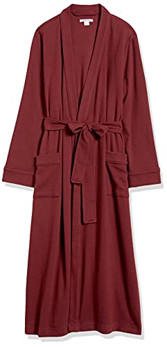 Image of Amazon Essentials Women's Lightweight Waffle Full-Length Bath Robe with Pockets (Available in Plus Size)