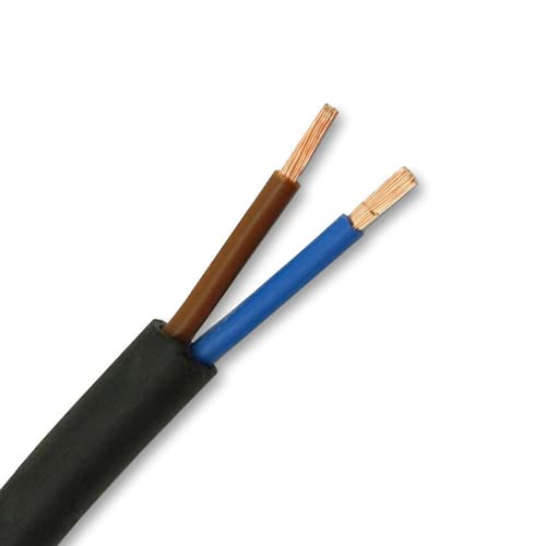 Rubber Cable 2.5MM 2 CORE H07RN-F HO7RNF Tough Heavy Duty Cable (5M)