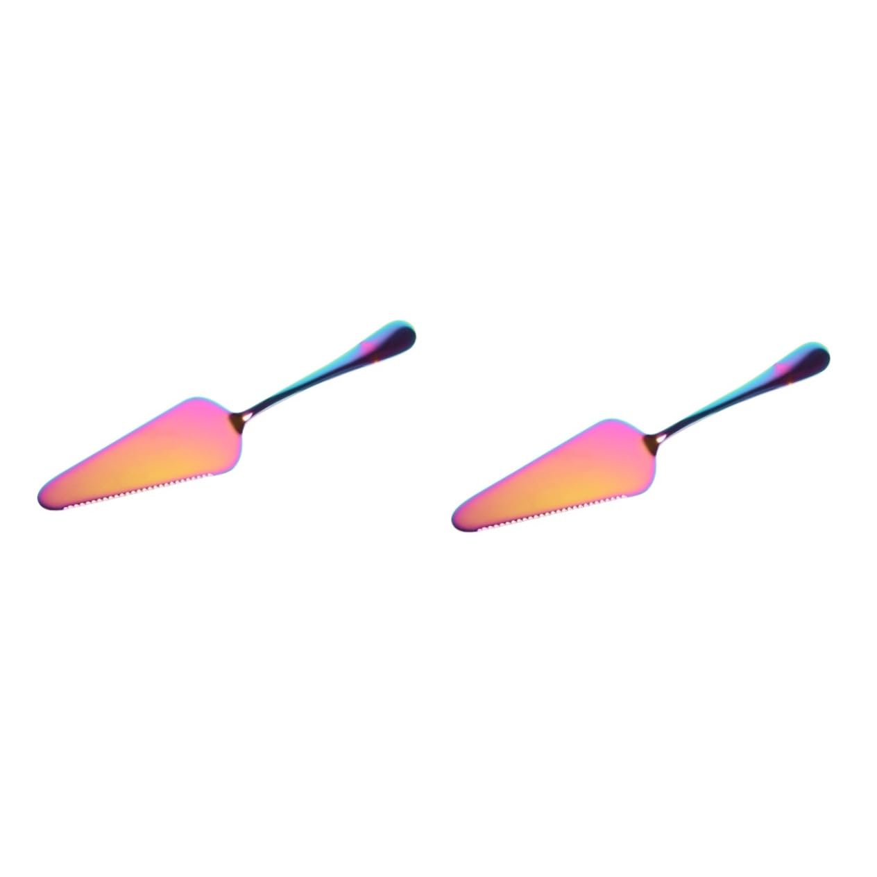 Unomor 2pcs Wedding Cake Shovel Spatula Cake Holder Cheese Server Cake Server Pastry Server Shovel Tart Dessert Slicer Utensil Cake Slicer Pot Trowel Stainless Steel Baking Shovel