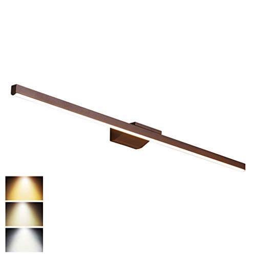 QHENS Lampes pour Miroir, Applique Murale Eclairage Salle de Bain avec Température de Couleur 3, Lampe De Coiffeuse Étanche Moderne Chambre Miroir Armoire Lumière De Miroir 4000K,40cm/8w Cover
