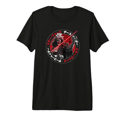 T-shirt Star Wars Visions Vader Samurai Circle noir pour homme