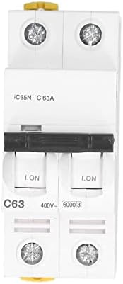 Consumer Unit, Circuit Breaker Panel 2 Way Leakage Proof Circuit Breaker Universal Consumer Circuit Breaker Box Fuse Board 40A 30mA RCD 2MCB 6A+16A, IP65 Plastic Shield Garage Caravan Consumer Unit