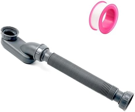 Flexible Drain Pipe Low Profile Bathtub Drain With Flexible P-Trap For