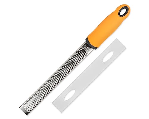 ds. distinctive style Râpe à main en acier inoxydable, zesteur de citron, râpe à main pour aliments, râpe à gingembre pour la cuisine, outil de micro-zeste pour l'ail, la muscade, le chocolat, etc.