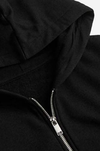 Image of Solid Women's Casual Zipper Hoodie for Winter