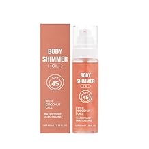 TBTFW Body Glow Oil, Rosy Shimmer Body Oil, Lightweight and Non Stick, Suitable for All Skin Tones 3.38 Oz